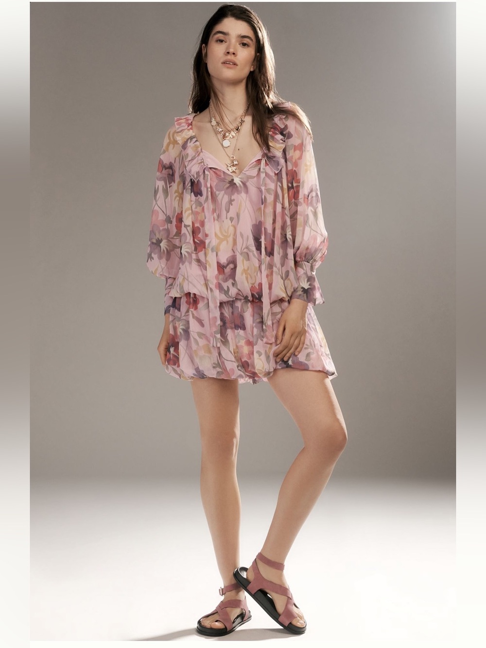 Mare mare long sleeve mini dress